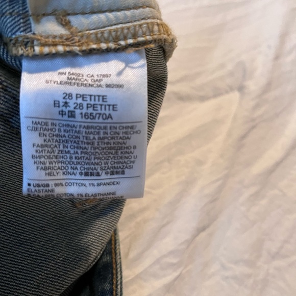 EUC Gap High Rise Crop size 28P - Picture 7 of 9